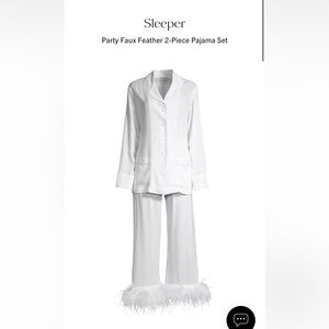 Sleeper Party Faux Feather PJ Set